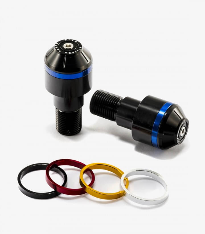 Contrapesos Cortos con aro Puig color Negro para Yamaha R125, R6