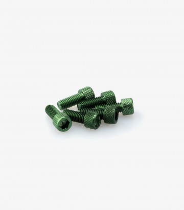 Puig 6 M6x15mm Allen Screws in Green 0363V
