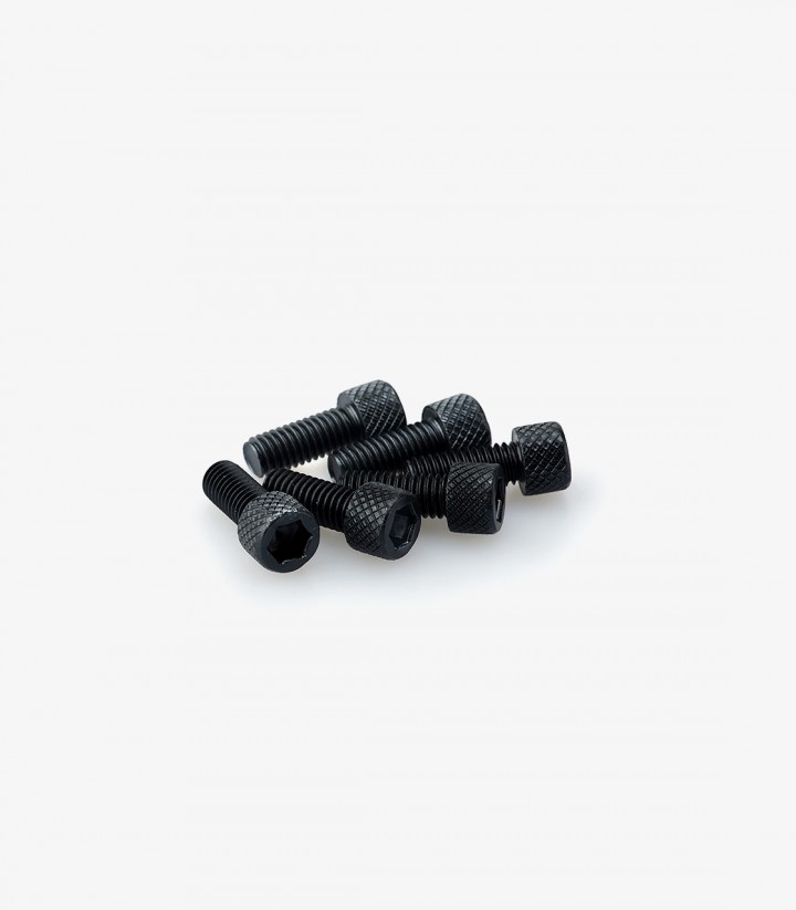 Blister mit 6 Inbusschrauben M6x15 mm in Schwarz Puig 0363N