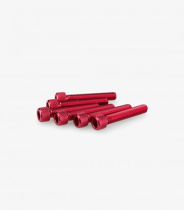 Puig 6 M6x35mm Allen Screws in Red 0346R