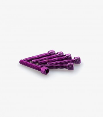 Blister 6 Tornillos Allen M6x35mm Lila Puig 0346L