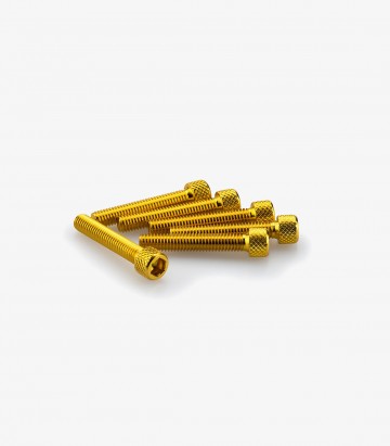 Puig 6 M6x35mm Allen Screws in Yellow 0346G
