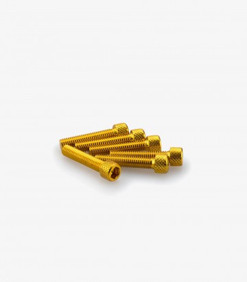Puig 6 M6x30mm Allen Screws in Yellow 0258G