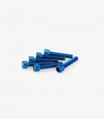 Puig 6 M6x30mm Allen Screws in Blue 0258A