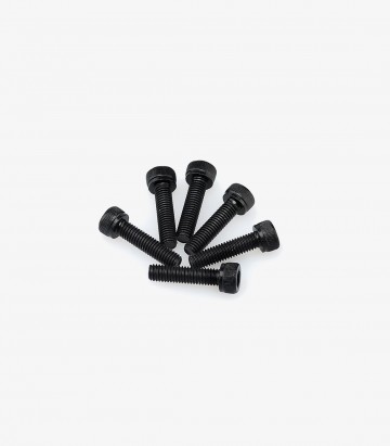 Blister mit 6 Inbusschrauben M5x20 mm in Schwarz Puig 0147N