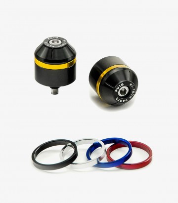 Puig Short with ring Bar Ends in Black for Yamaha R1, R6