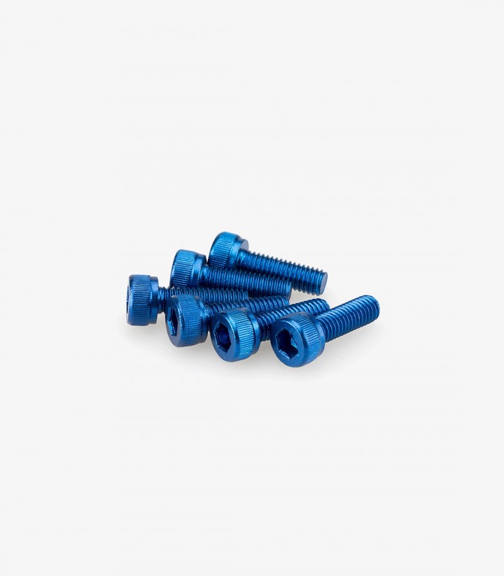 Blister 6 Tornillos Allen M5x15mm Azul Puig 0146A
