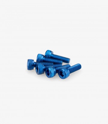 Puig 6 M5x15mm Allen Screws in Blue 0146A