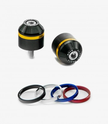 Puig Lenkerendgewichte Kurz mit Ring 8805N in Schwarz für BMW G310GS (17-26), G310R (16-26)