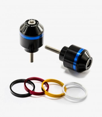 Contrapesos Cortos con aro Puig color Negro para Honda CB1100EX/RS, Integra 750, NC750S/X