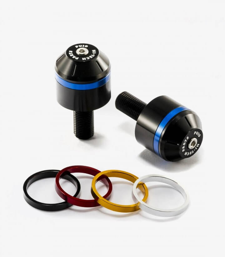 Puig Short with ring Bar Ends in Black for Suzuki GSX-R1000/R