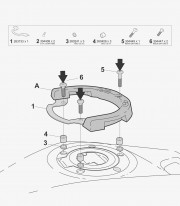Kit fijación bolsa SHAD Click System Y017CS para Yamaha MT125 (24-26), MT07 (25-26), Tenere 700 (25-26), Tracer 7 (25-26)