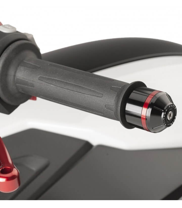 Puig Lenkerendgewichte Kurz mit Ring 8024N in Schwarz für BMW F800R, S1000R/RR (09-20)