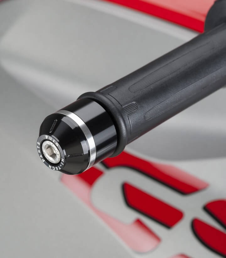 Contrapesos Cortos con aro Puig color Negro para Yamaha X-MAX 125/300/400 y varios modelos de Suzuki