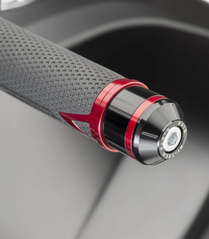 Contrapesos Cortos con aro Puig color Negro para Yamaha MT-07 Tracer