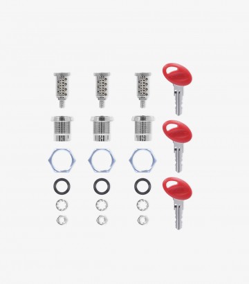 SHAD Red Keys and Lock Barrels Kit for Cases 200062R