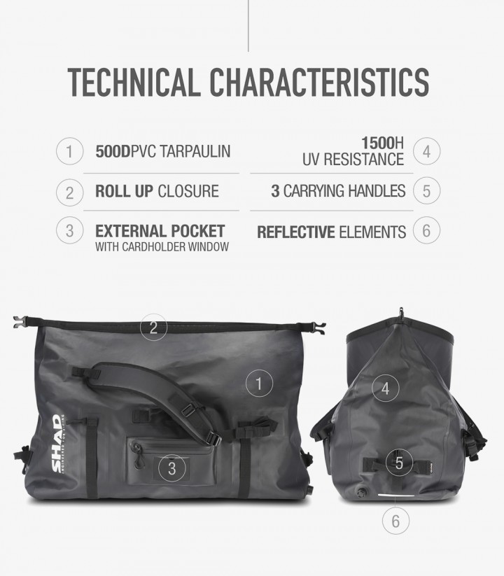 Bolsa Trasera Impermeable SW80 80 L SHAD X0SW80
