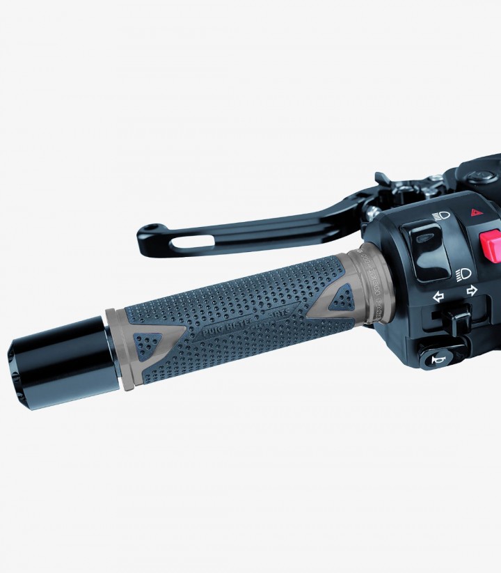 Puños de moto Radikal color Titanio de Puig 8191Y