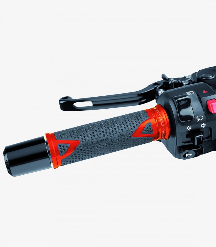 Motorradgriffe Radikal 123 mm Farbe Orange von Puig 8191T