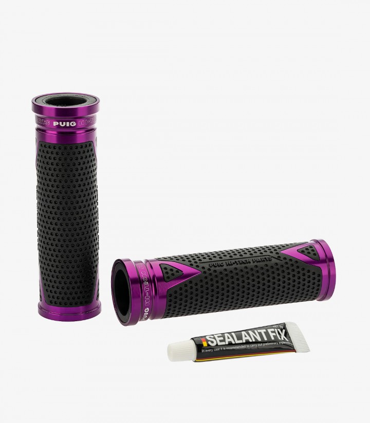 Motorradgriffe Radikal 119 mm Farbe Lila von Puig 6325L