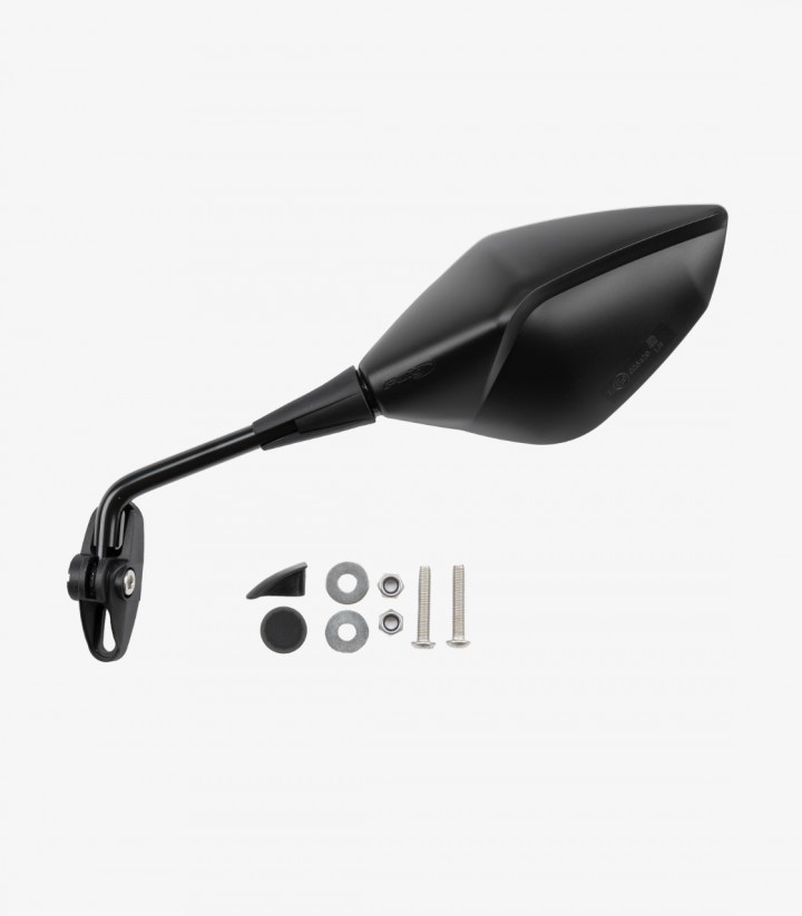 Spiegel Z3 Puig Universal, Befestigung am Windschild 70° in Schwarz 21827N+21828N