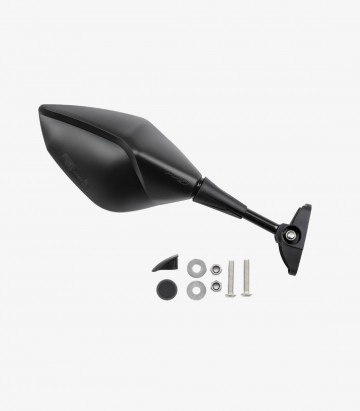 Spiegel Z3 Puig Universal, Befestigung am Windschild mit gerader Stange in Schwarz 21825N+21826N
