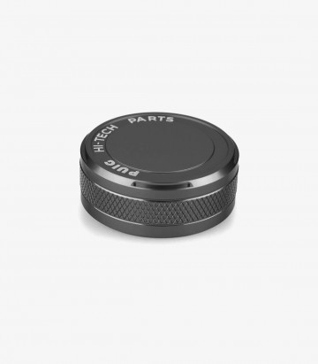 Rear brake Fluid Reservoir Cap Puig Titanium 21718Y for several models from Yamaha, Triumph, Kawasaki, Voge, and Husqvarna