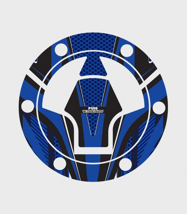 Gabelbrückenschutz Radikal Puig 8269A in Blau für several Kawasaki models