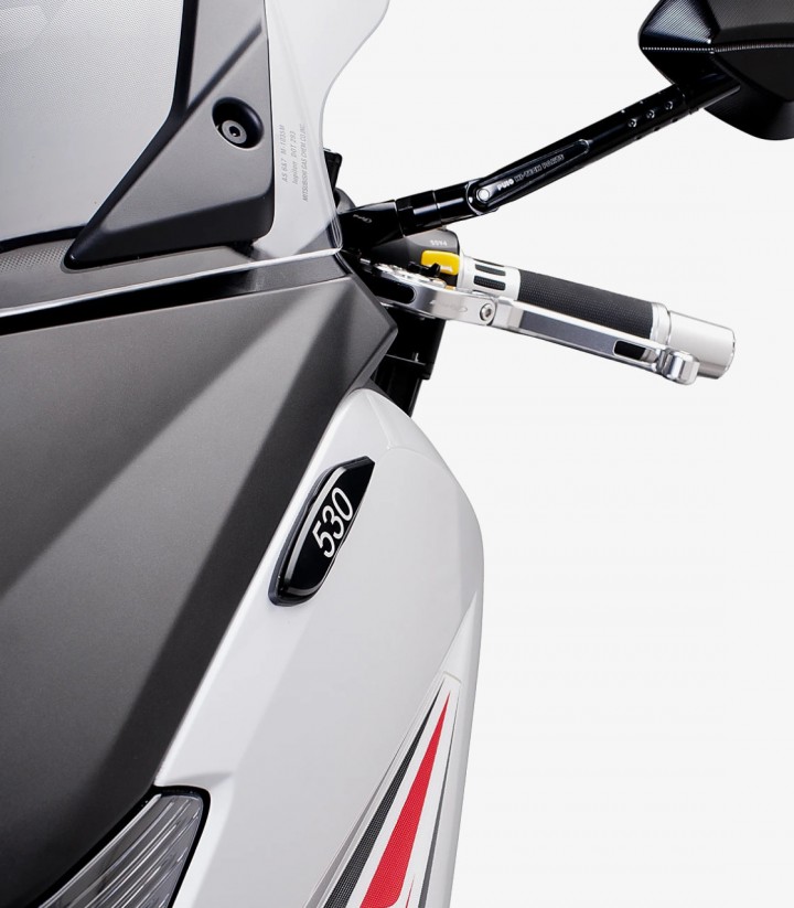 Puig Mirror Covers in Black for Yamaha T-MAX 530 (12-19), 530 DX / SX (17-19)