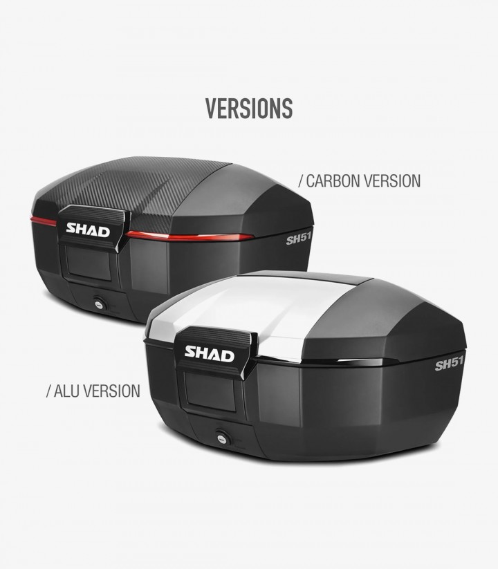 SHAD Topcase SH51 Aluminium 51 Liter