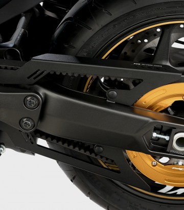 Riemenabdeckung Puig in Schwarz Yamaha TMAX 530 (17-19), TMAX 560 (20-26) 9455N