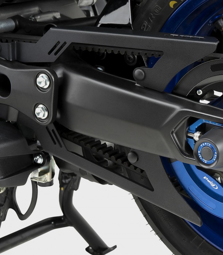 Riemenabdeckung Puig in Schwarz Yamaha TMAX 530 (17-19), TMAX 560 (20-26) 9455N