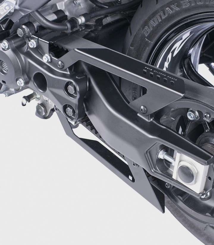 Puig Belt Cover in Black for Yamaha T-MAX 530 (12-16) 6336N