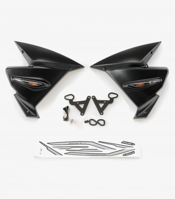 Puig Kühlerabdeckungen Mattschwarz für Yamaha MT-09 (17-20) 9378J