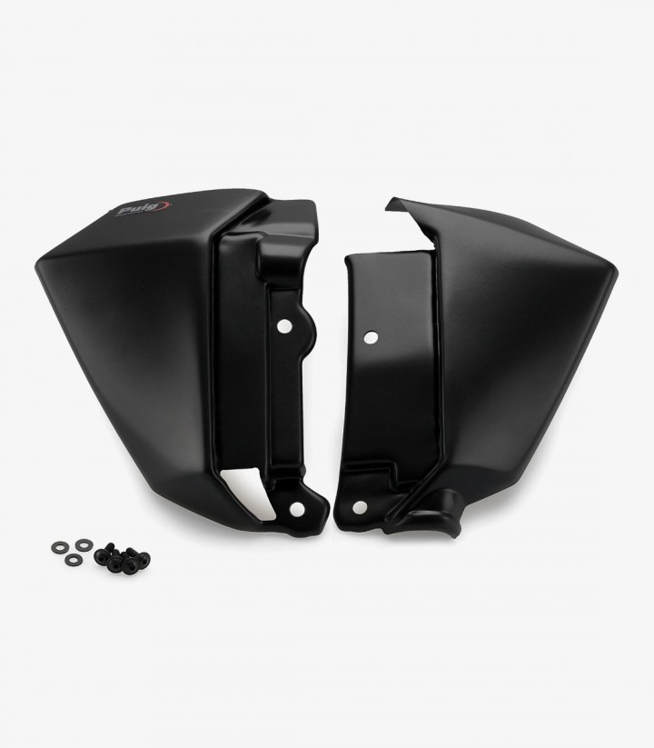 Puig Kühlerabdeckungen Mattschwarz für Kawasaki Z650 (17-19) 9371J