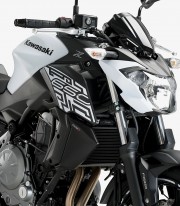 Puig Radiator Guard Matte Black for Kawasaki Z650 (17-19) 9371J