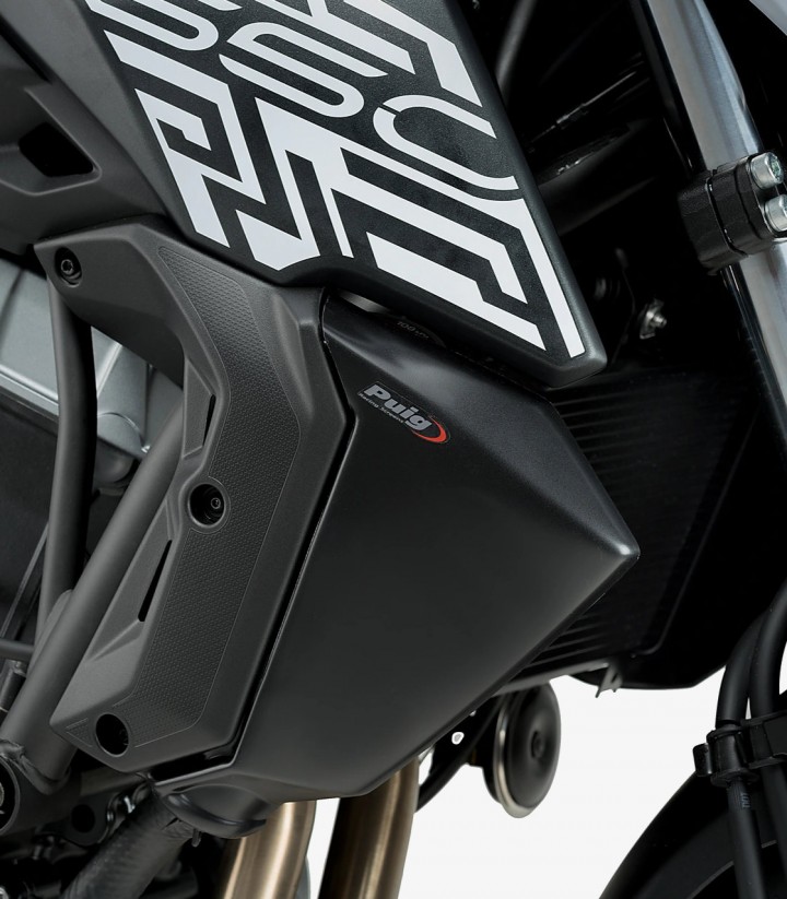 Puig Kühlerabdeckungen Mattschwarz für Kawasaki Z650 (17-19) 9371J
