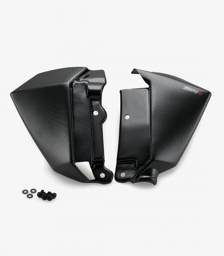 Protector Radiador Puig Símil Carbono para Kawasaki Z650 (17-19) 9371C