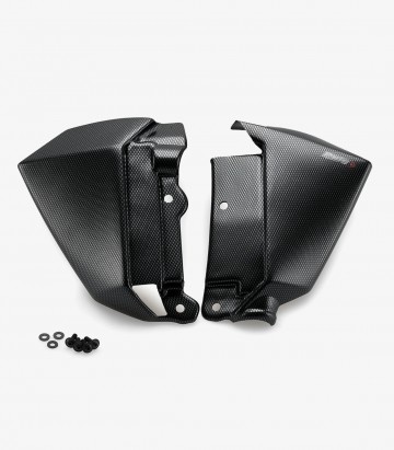 Protector Radiador Puig Símil Carbono para Kawasaki Z650 (17-19) 9371C