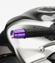 Puig Sport 21008L Bar Ends in Purple for varios modelos de Kawasaki