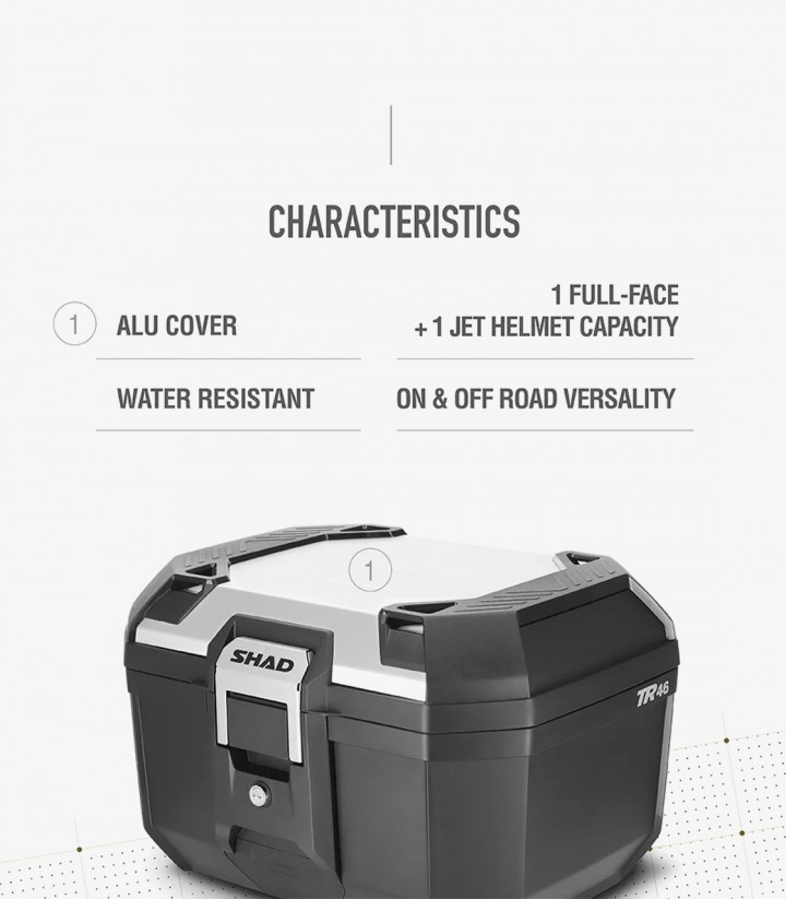 SHAD Topcase TR46 Aluminium Terra 46 Liter