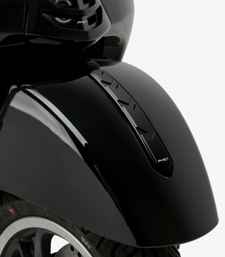 Zierblende Vorderer Kotflügel in Schwarz Puig für verschiedene Vespa-Modelle 22390N