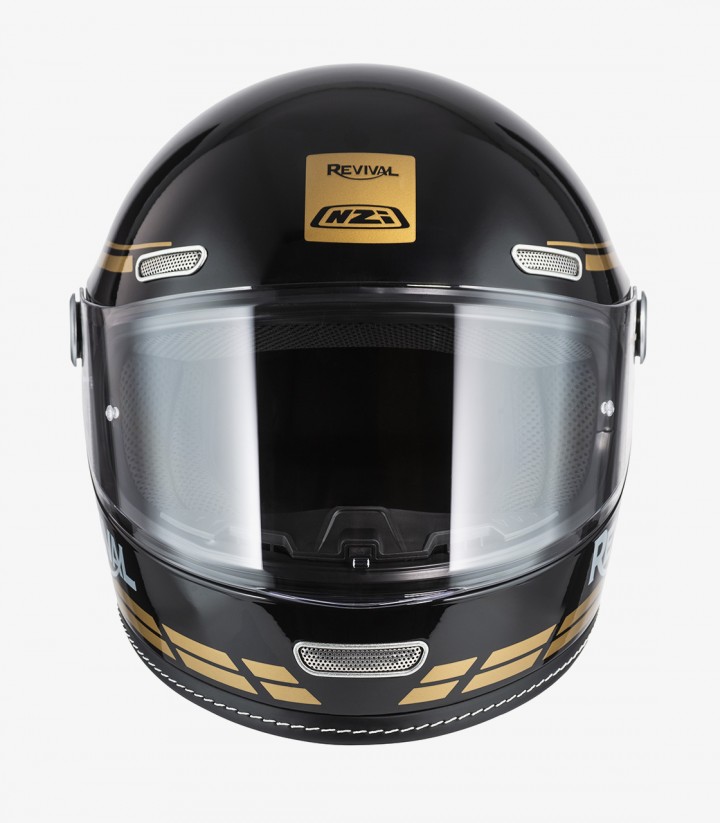 Casco Integral NZI Revival Negro y Dorado 150346A018