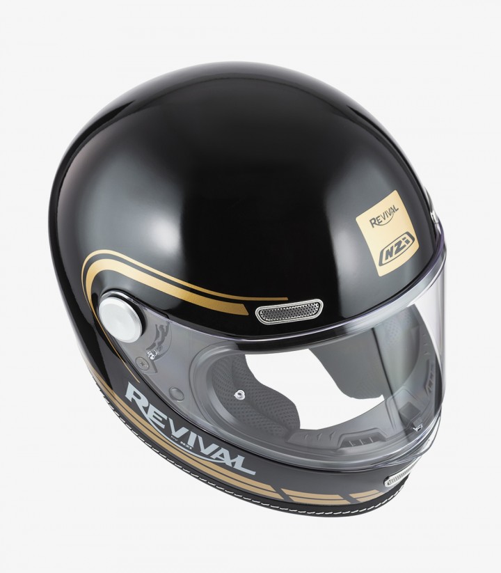 Casco Integral NZI Revival Negro y Dorado 150346A018