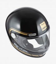 Casco Integral NZI Revival Negro y Dorado