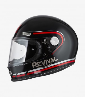 NZI Revival Black & Red Full Face Helmet