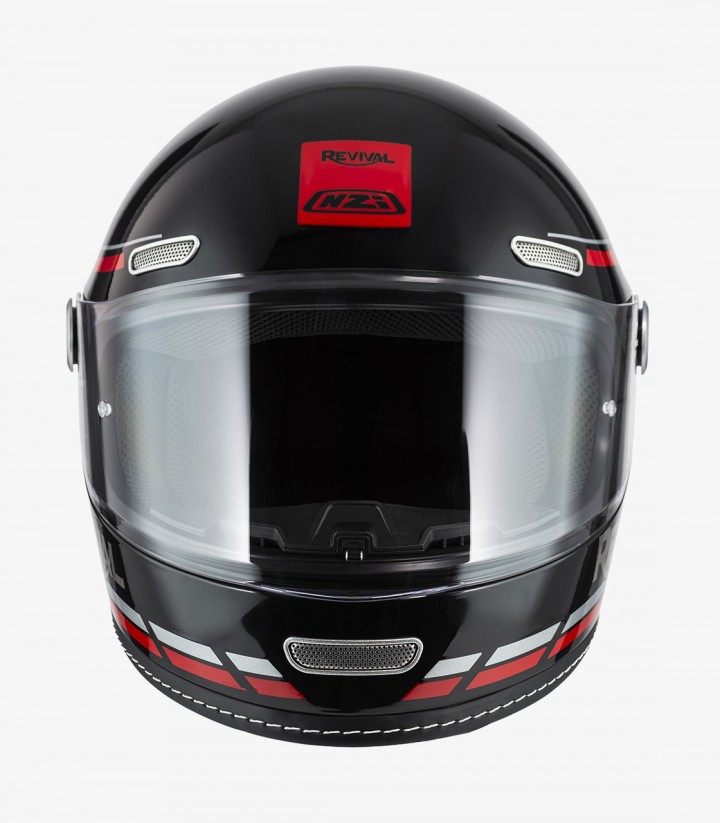 NZI Revival Black & Red Full Face Helmet
