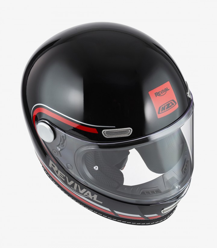 Casco Integral NZI Revival Negro y Rojo