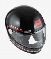 NZI Revival Black & Red Full Face Helmet