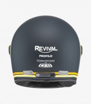 NZI Revival Dark Blue & Matte Orange Full Face Helmet